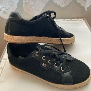 Michael Kors Black Canvas Sneakers 👟